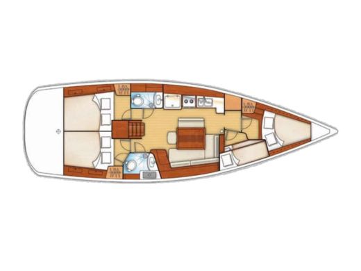 Sailboat BENETEAU Oceanis 43 V boat plan