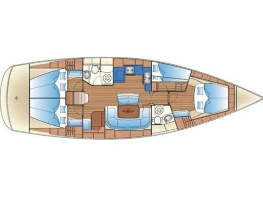 Sailboat BAVARIA 46 CRUISER boat plan