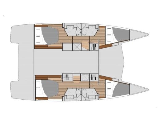 Catamaran  Isla 40 boat plan