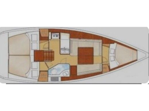 Sailboat  Oceanis 34 Plan du bateau
