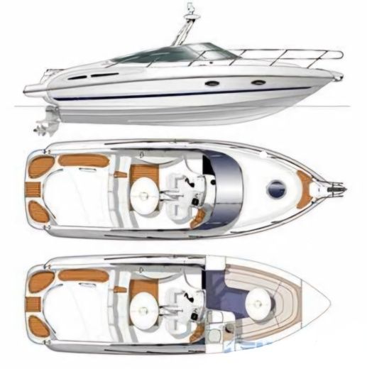 Motorboat Cranchi Csl 28 Planimetria della barca