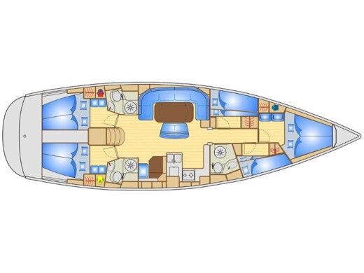 Sailboat BAVARIA 50 Boat design plan