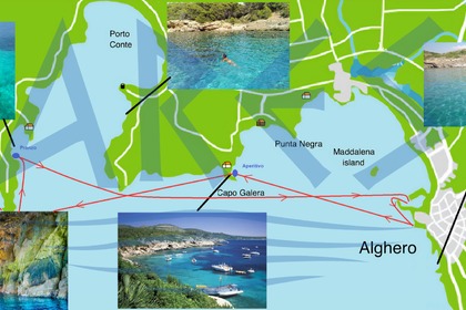 Verhuur Boot zonder vaarbewijs  Idea marine 53 Alghero