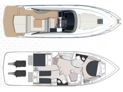 Motorboat Focus Motor Yachts B.V. Focus Power 44 Hard Top boat plan