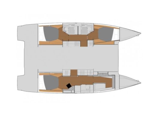 Catamaran Fountaine Pajot Astréa 42 boat plan