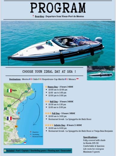 Motorboat Tullio Abbate Mito 23 Boot Grundriss