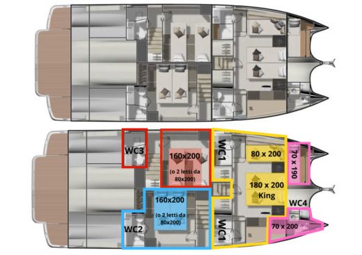 Motorboat Jeanneau Prestige M48 Boat design plan