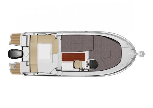 Motorboat Jeanneau Merry Fisher 695 Boot Grundriss