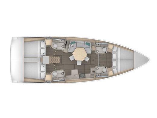 Sailboat  Dufour 44 Boat design plan