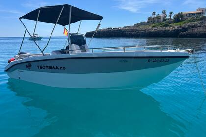 Alquiler Lancha Teorema Open 20 apta licencia navegación Portocolom