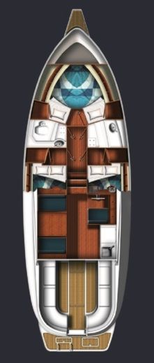 Motorboat SAS VEKTOR Adria 1002 Plan du bateau