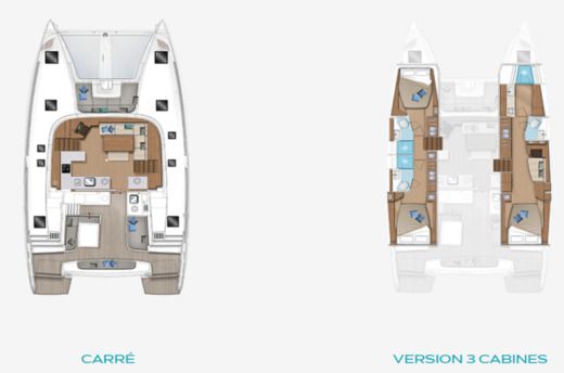 Catamaran Lagoon L46 OV Boat design plan