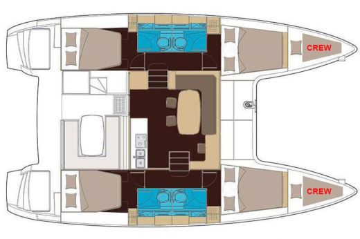 Catamaran Lagoon Lagoon 400 S2 Boat design plan