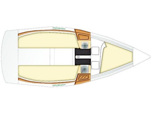 Sailboat BENETEAU First 21.7 v boat plan