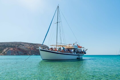Verhuur Gulet Traditional Wooden Boat Zephyros Milos