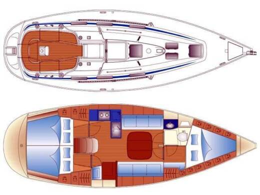 Sailboat Bavaria 36 Boat design plan