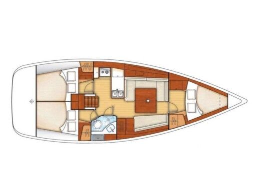 Sailboat  Oceanis 37 boat plan