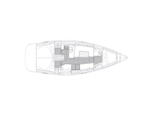 Sailboat  Elan Impression 40.1 Plattegrond van de boot