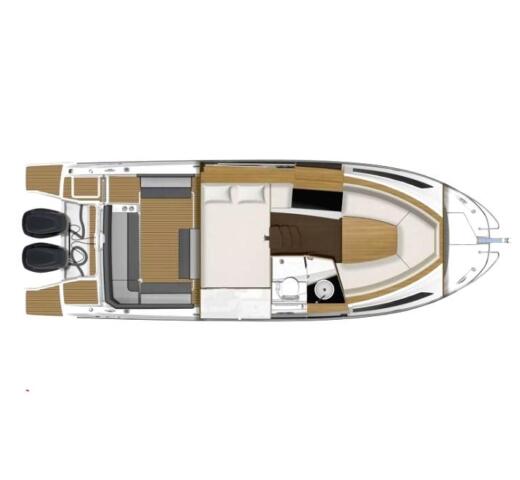 Motorboat Jeanneau Cap Camarat 9.0 wa Boat design plan
