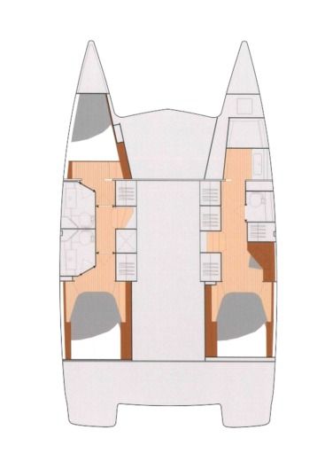Catamaran Lucia 40 Lucia 40 Boat layout