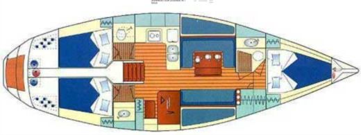 Sailboat Jeanneau Jeanneau 41 Sun Legend Plan du bateau