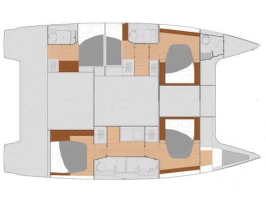Catamaran Fountaine Pajot Saona 47 Boat design plan