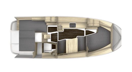 Motorboat Northman rEVO 870 Plattegrond van de boot