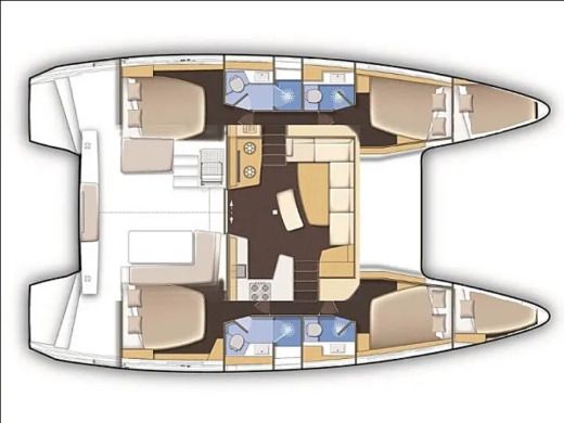 Catamaran Lagoon Lagoon 42 Boat design plan