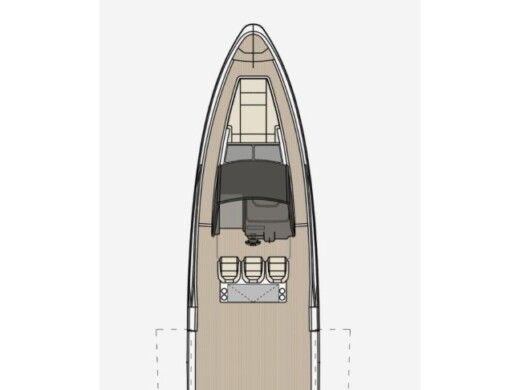 Motorboat  Saxdor 320 GTO Plattegrond van de boot