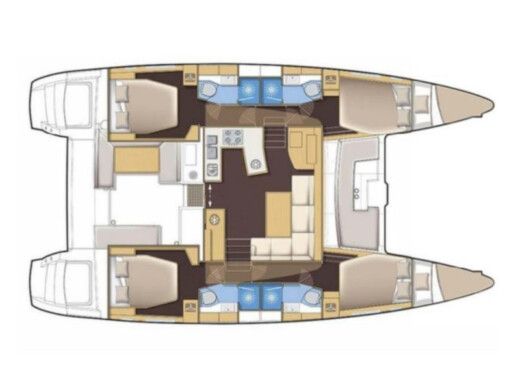 Catamaran Lagoon Lagoon 46 boat plan