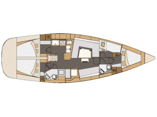 Sailboat ELAN ELAN 45 IMPRESSION Boat layout