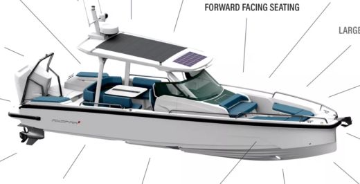 Motorboat Axopar Sun top 29 boat plan