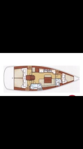 Sailboat Beneteau Oceanis 40 boat plan