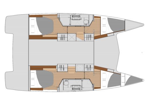 Catamaran FOUNTAINE PAJOT ISLA 40 Plan du bateau