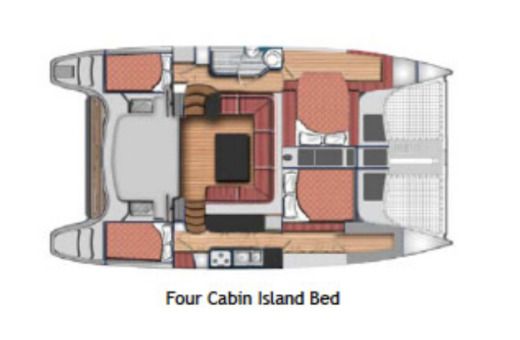 Catamaran Seawind Catamarans 1160 Lite Boat layout