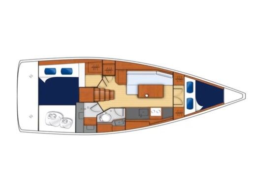 Sailboat  Oceanis 35 boat plan