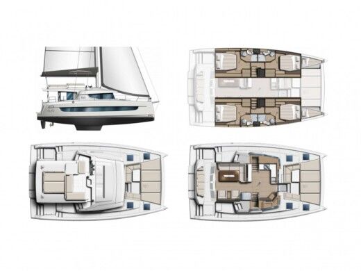 Catamaran Bali - Catana Bali 4.4 Plan du bateau