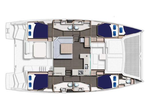 Catamaran  Leopard 45 Boat design plan