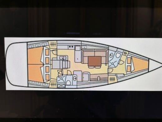 Sailboat BENETEAU OCEANIS 46 boat plan