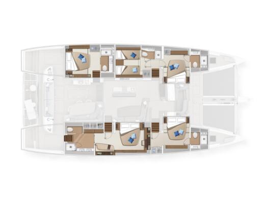 Catamaran  Lagoon Sixty 5 Owner's Version boat plan