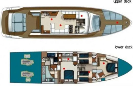 Motor Yacht Numarine Numarine 78 Plano del barco