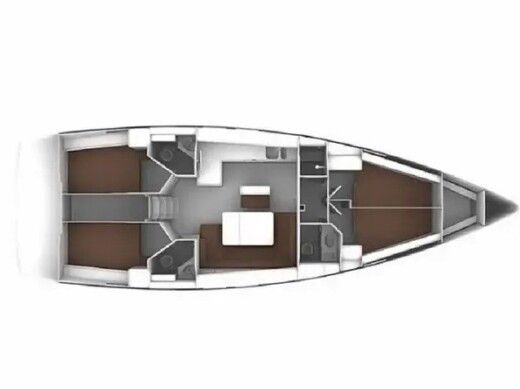 Sailboat Bavaria Cruiser 46 boat plan