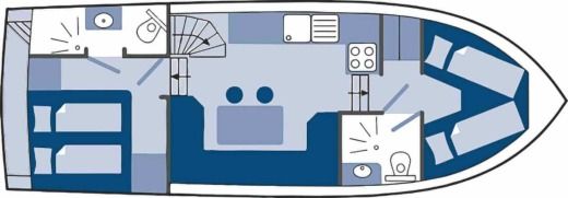Motor Yacht Visscher Yachting Concordia 102 AC Planimetria della barca