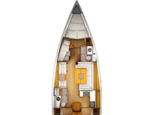 Sailboat JEANNEAU SUN ODYSSEY 439 boat plan