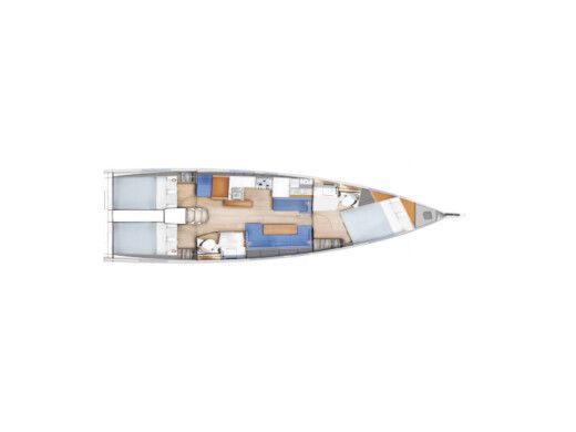 Sailboat Jeanneau Sun Odyssey 410 Boat layout