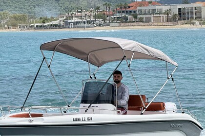 Hire Boat without licence  Ranieri blue water Zakynthos