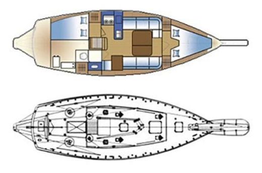 Sailboat Enavigo Cutter boat plan