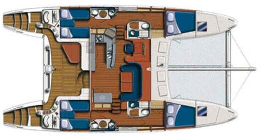 Catamaran Catana 52 Boat layout