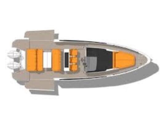 Motorboat Saxdor 320 GTO Plattegrond van de boot