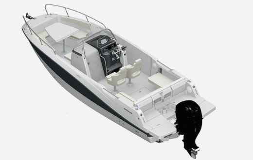 Motorboat Quicksilver Activ 755 Open Plano del barco